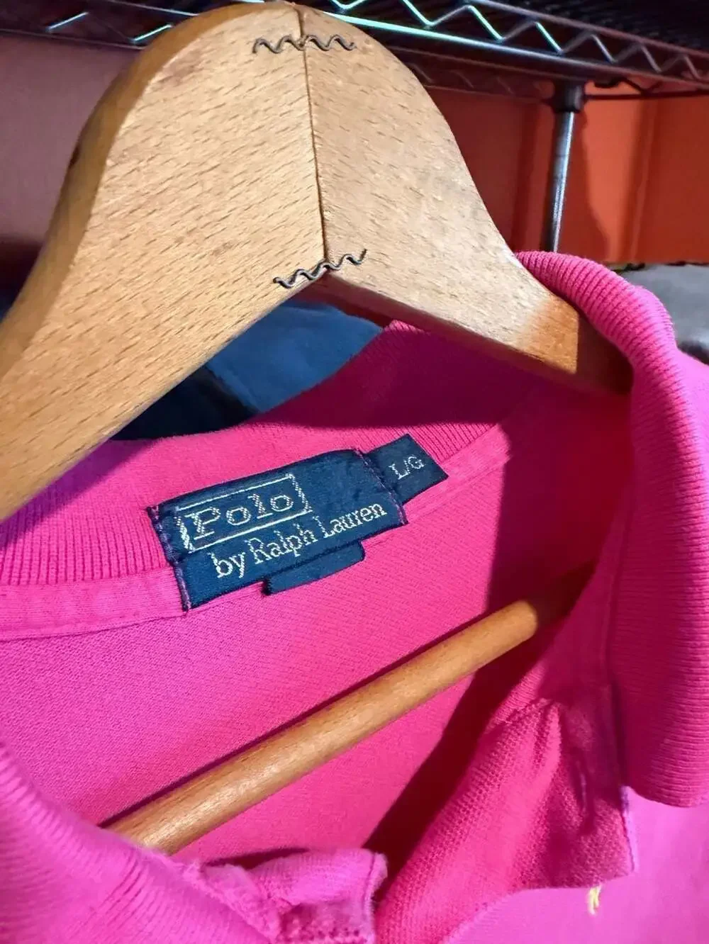 Polo Ralph Lauren Polo Size L Pink Short Sleeve Cotton Pique Shirt